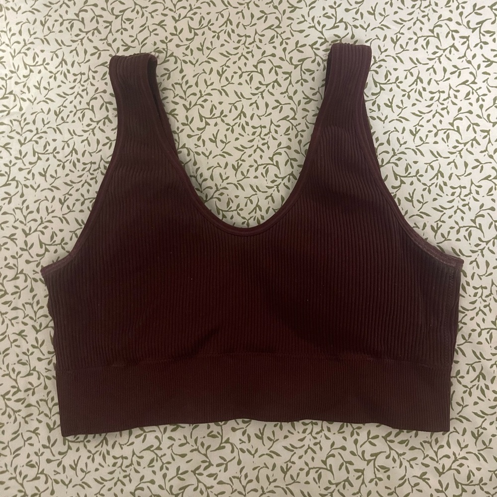 Burgundy aerie bralette